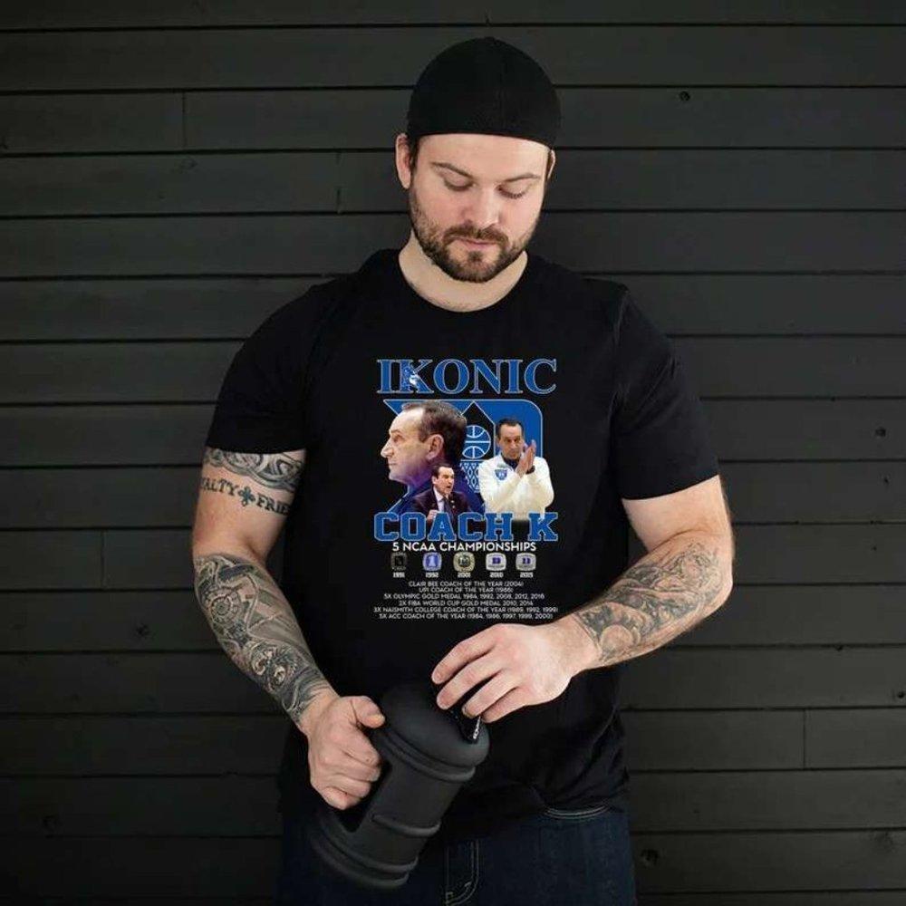 Coach K Ncaa Championship Duke Blue Devils 1980 2022 Unisex Tee